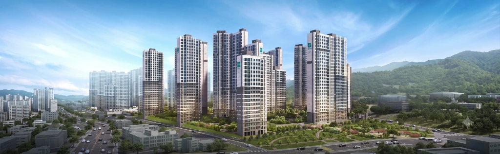 오남 서희스타힐스 여의재 1단지 1,308세대 조감도
